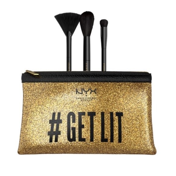 NYX Away We Glow Strobing 3-Piece Brush Set - Picture 1 of 5